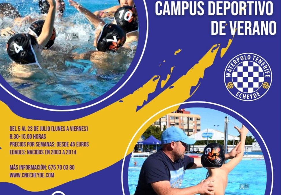 El Waterpolo Tenerife Echeyde-Timbeque inicia su campus deportivo de verano