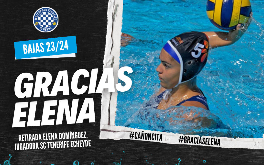 Elena Domínguez deja el waterpolo por una lesión en el hombro